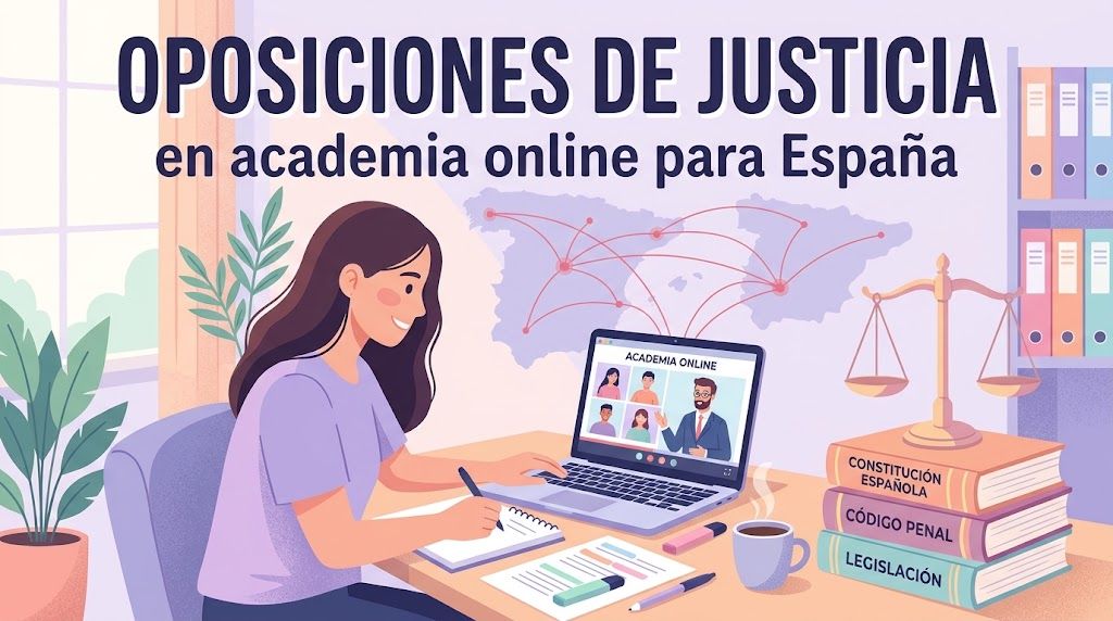 Oposiciones de Justicia en academia online para España