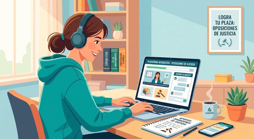 Preparación online interactiva para Oposiciones de Justicia